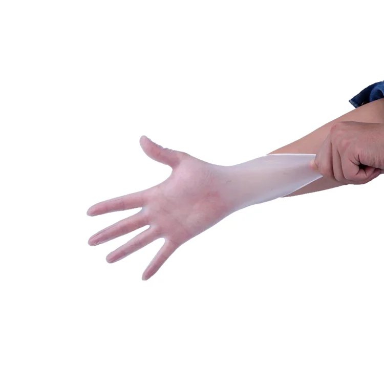Wholesale disposable safety food touch examination working powder free vinyl pvc gloves
