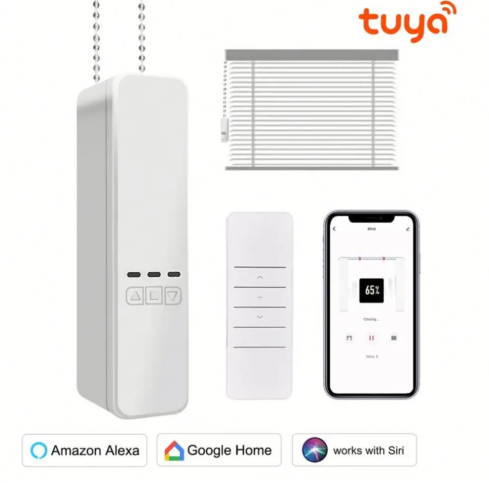 Умный дом автоматизации WIFI Smart life Tuya умные жалюзи шторы цепной двигатель с приложением пульт дистанционного