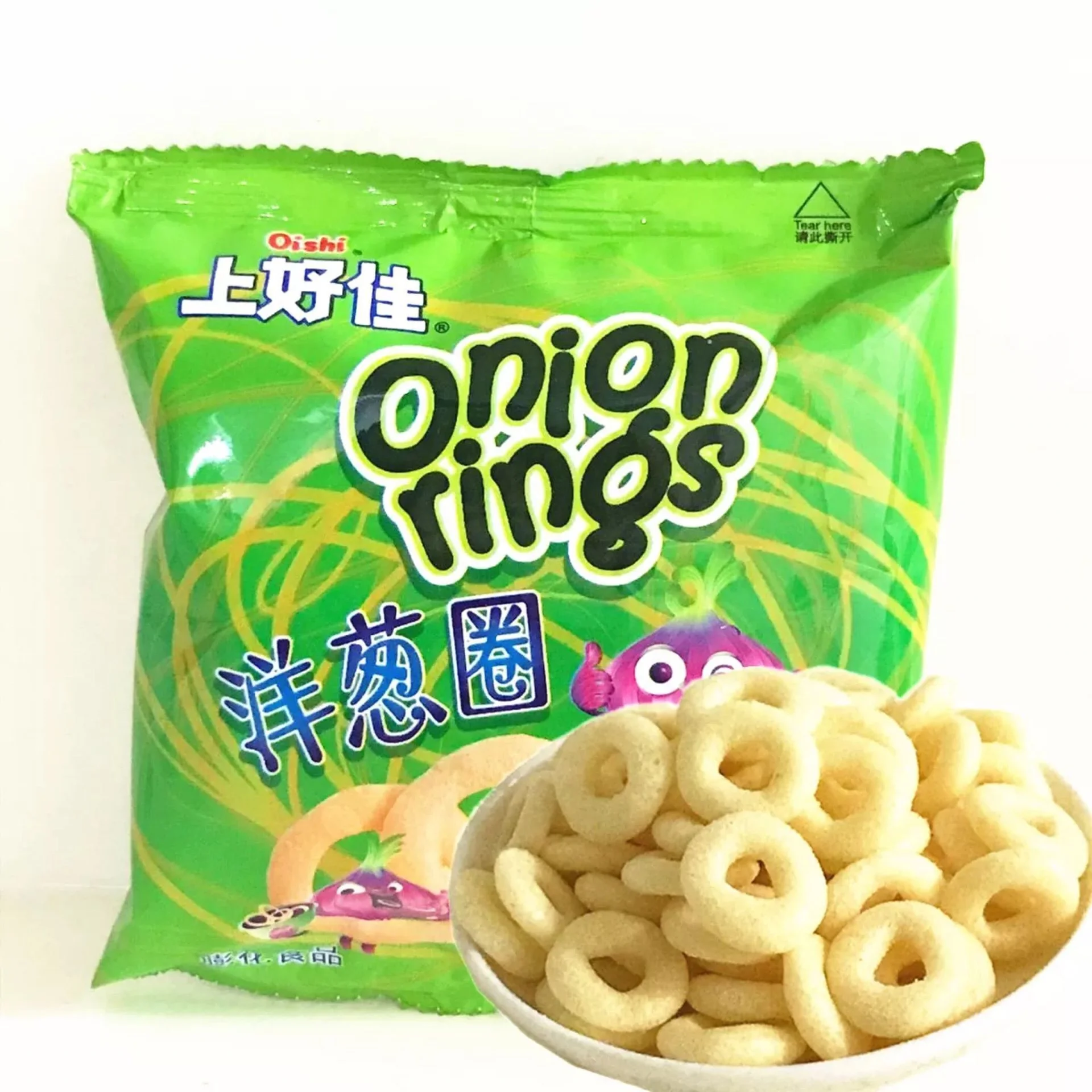 Oishi Onion Rings Good Taste Snack With Real Onions