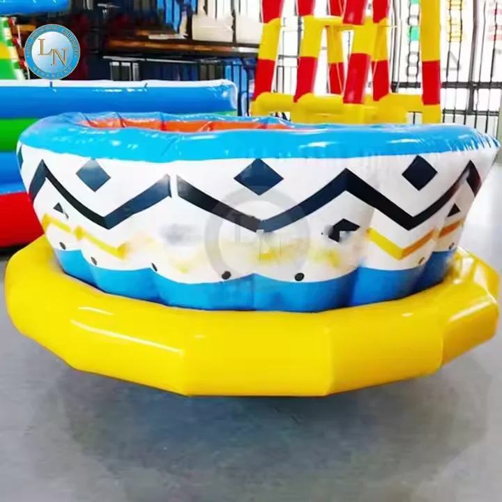 Most Interesting Inflatable UFO Toys Spinning Top Game Seesaw for Kids and Adult