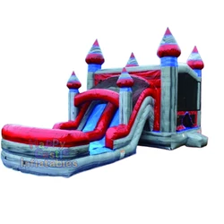 Party rental commercial grade bouncy castle bounce house slide combo for kids and adults