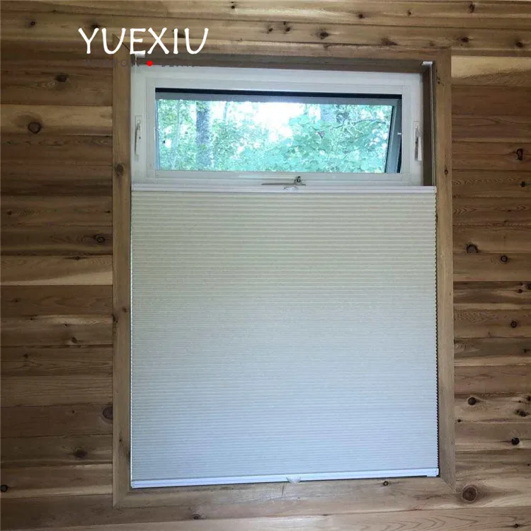 Плиссированные жалюзи для окон с сотовой дорожкой и дистанционным управлением