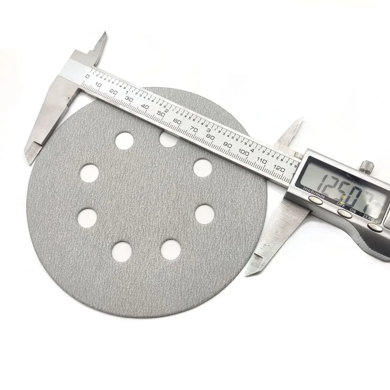 High-quality 5 Inch 8 Holes Silicon carbide alumina sand paper for sanding disc paper