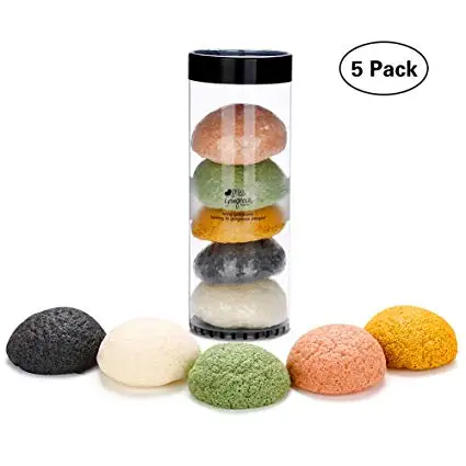 Factory Price 100% Pure Natural Luxury Skin Care Private Label Organic Face Cleaning Facial Cosmetic Sponge Konjac
