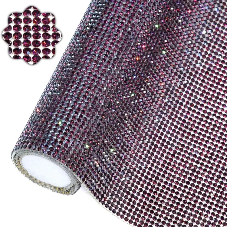 40 cm * 24 cm car rhinestone sheet hot fix transfer Crystal Diamond Sticker iron on patches for clothes