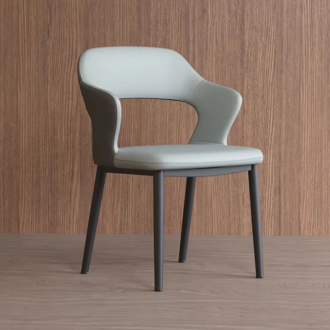 Newest Modern Luxury Style Home Furniture Dining Room Chairs Leather Upholstered Dining Chair Chairs for Kitchen PU Leather
