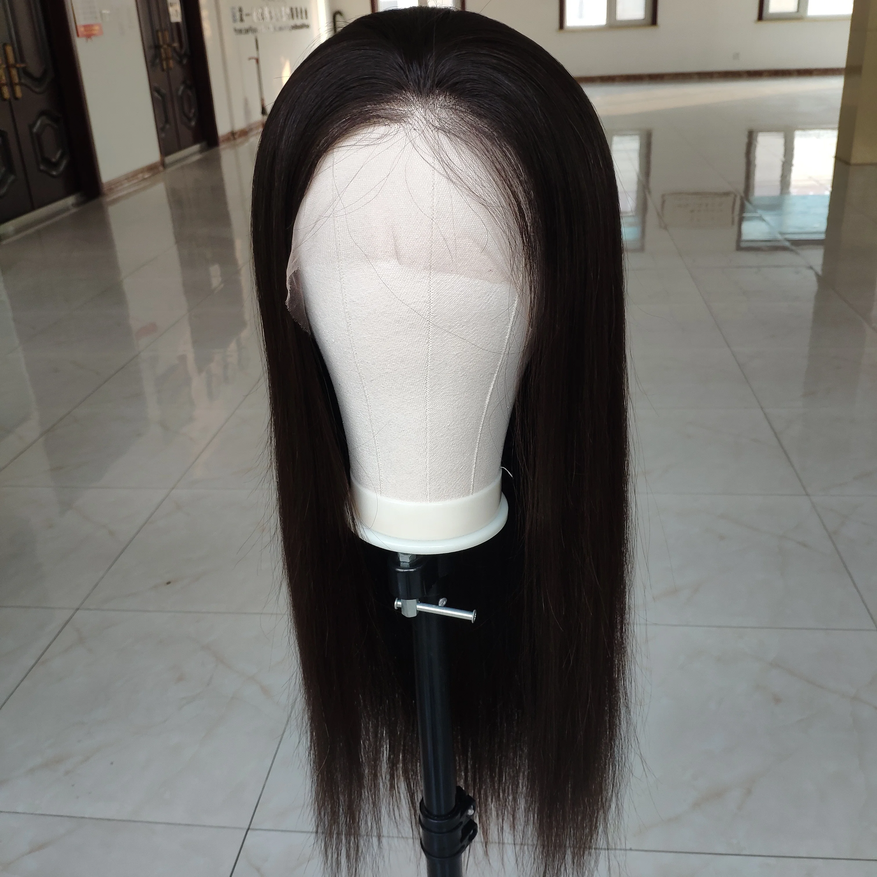 Katerina natural brown virgin cuticle aligned european virgin human hair silk top wig 30 inch full lace wig medical wigs
