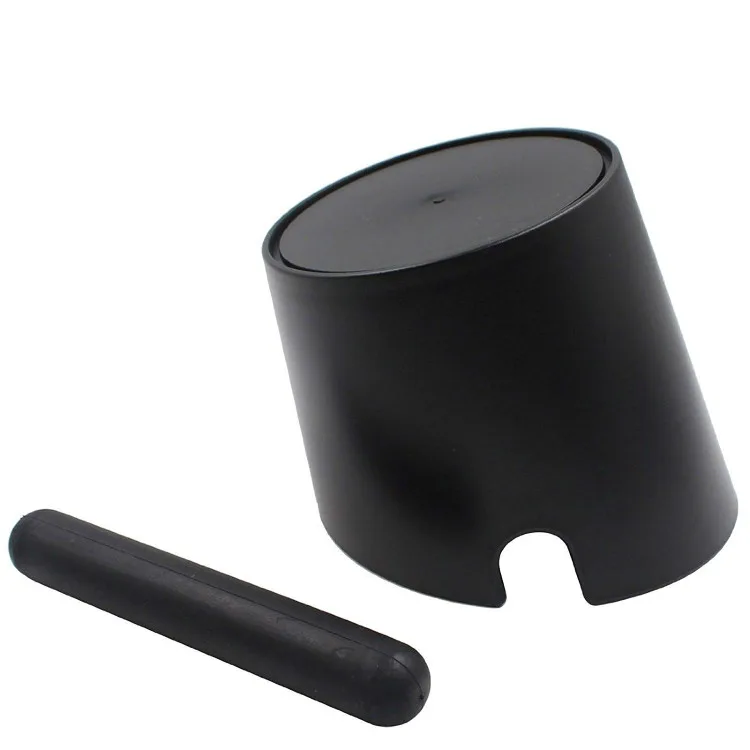 Бесплатная печать логотипа ABS Материал Бариста инструмент черный кофе стук коробка