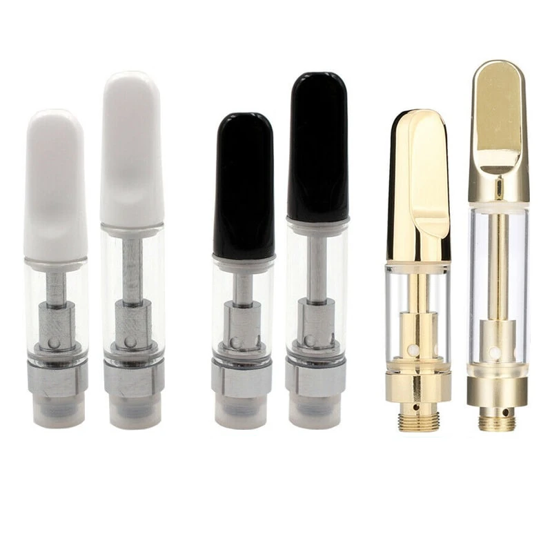 Герметичный картридж для электронной сигареты 510, 0,5 мл, 1 мл, керамический атомайзер для электронной сигареты, упаковка из ПП трубок