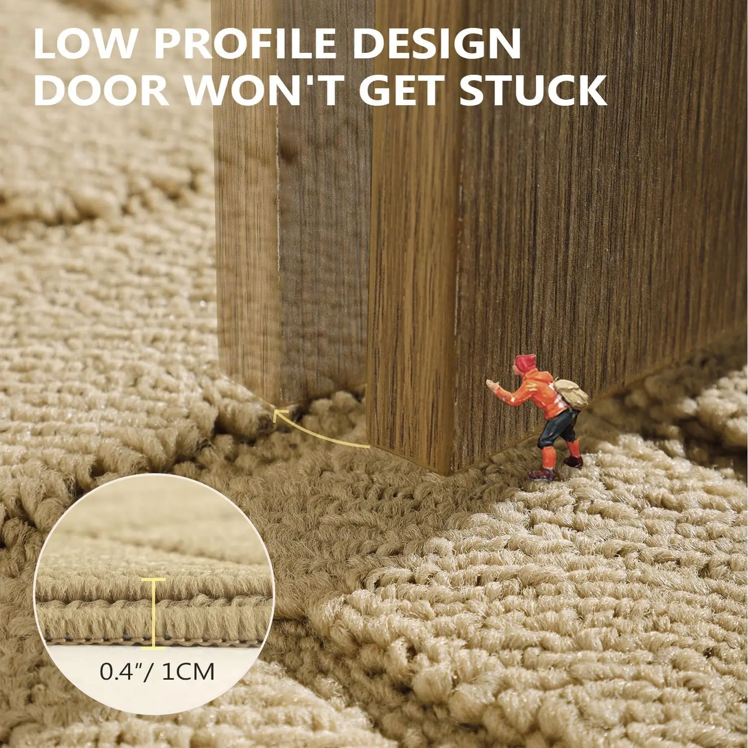 Shaggy Kitchen Rug Non Slip Bath Door Mat Machine Washable out indoor Rug Anti Slip Extra Soft and Absorbent Microfiber Bath Rug