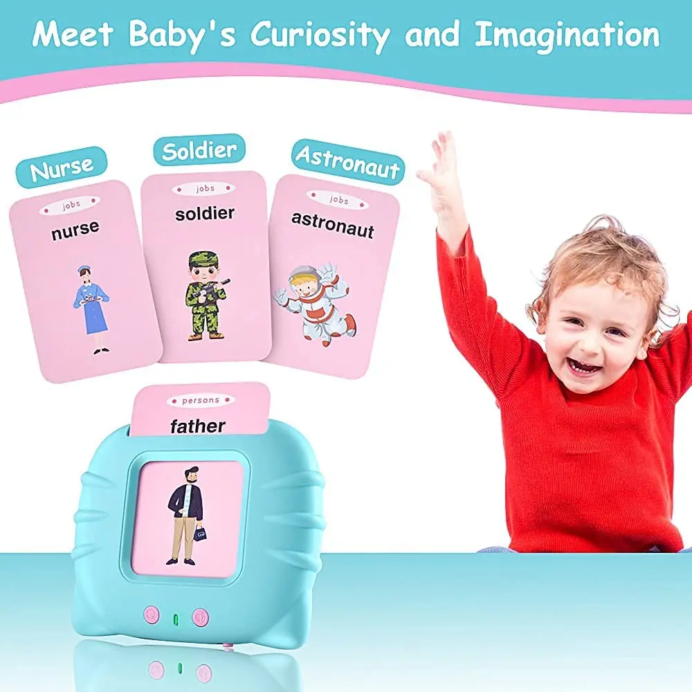 Sight Words Electronic Educational Learning Toys for Toddlers 2-4 Years Kids Flashcard Early Toys Device