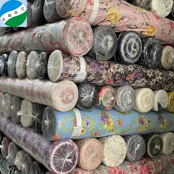 China textile woven 100% polyester floral chiffon crepe print fabric print stock lot