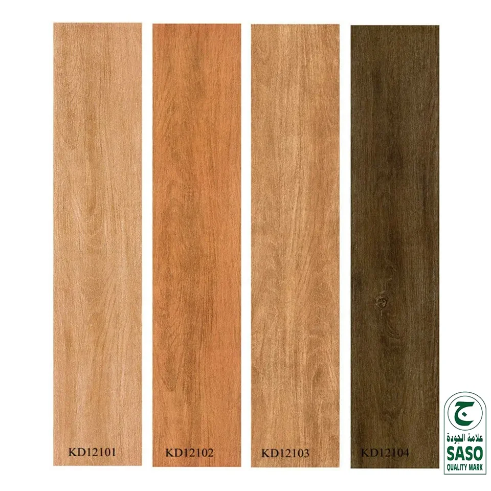 Porcelain Floor Tile Large Format Antique Wooden Wood Look Ceramic CLASSIC Glazed Matte Surface 200x1000 Big Size Square 9mm 6%