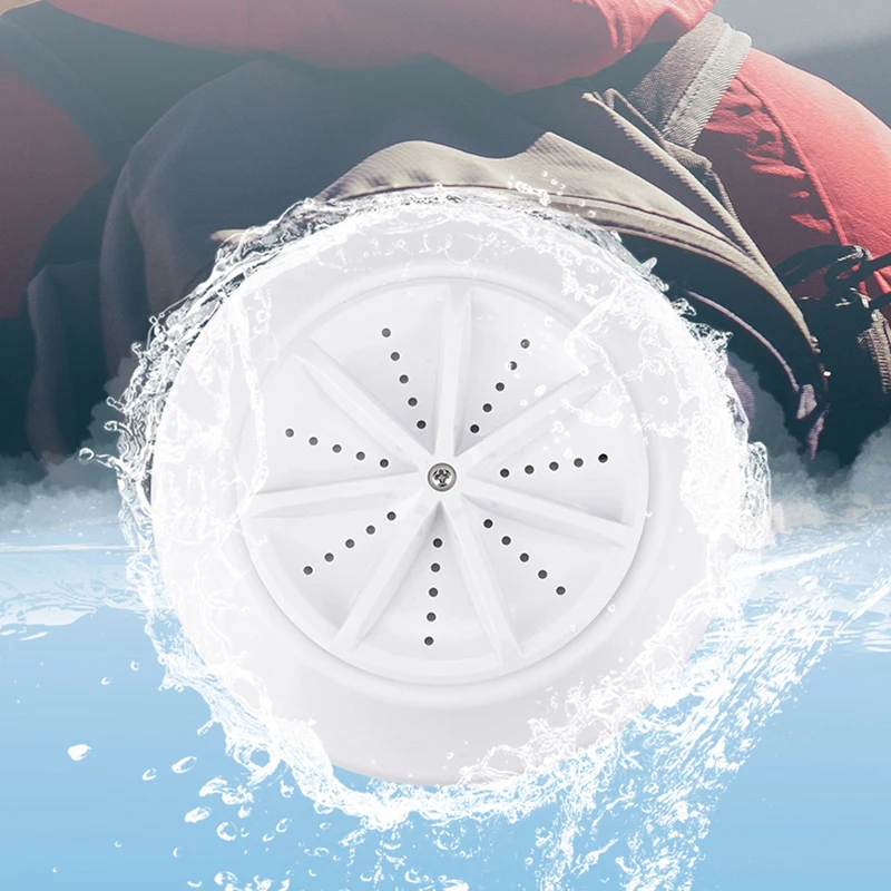 2022 NEW USB Portable Ultrasonic Turbo Washer Mini Travel Clothes Dish Fruit And Vegetable Washing Machine for Home