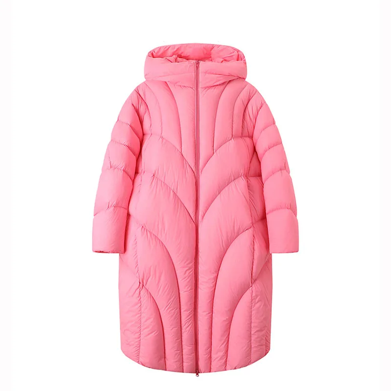 2021 Fashion Thick Long winter overcoat mens down jackets Outwear Plus Size