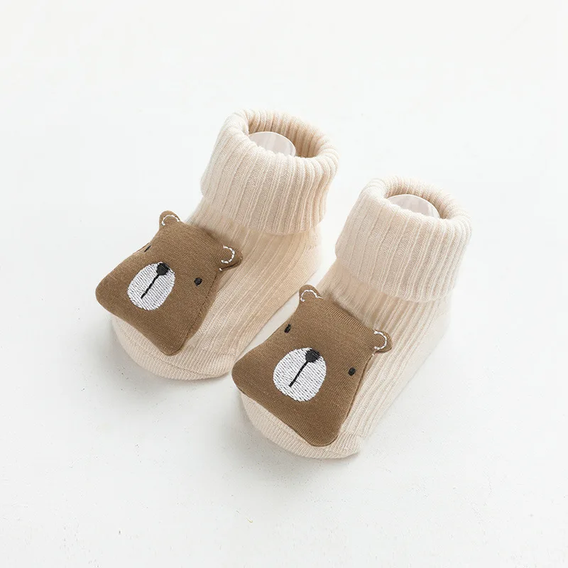 Cotton Household Warm Knitted Kids Socks Winter Cute Cartoon Accessories Baby Stocking Toddler Antislip Floor Socks