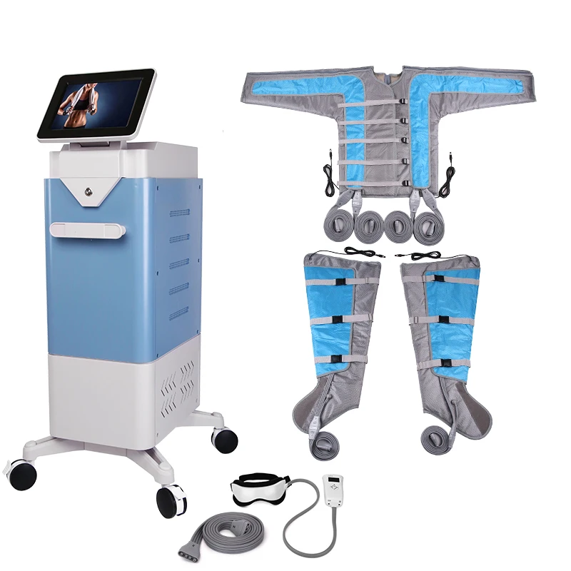 Hot sale Russia professional pressotherapy lymphatic drainage machine compression boots air massage infrared pressotherapia suit