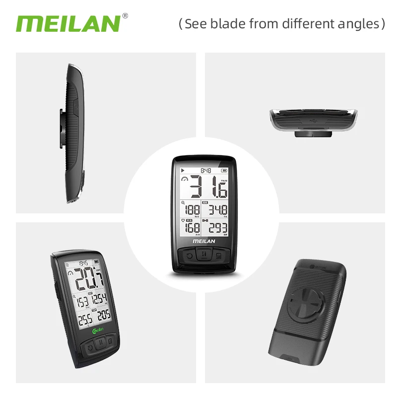 Original Meilan M4 Outdoor Cycling GPS Waterproof IPX5 Bicycle Speedometer Mountain Bike Computer