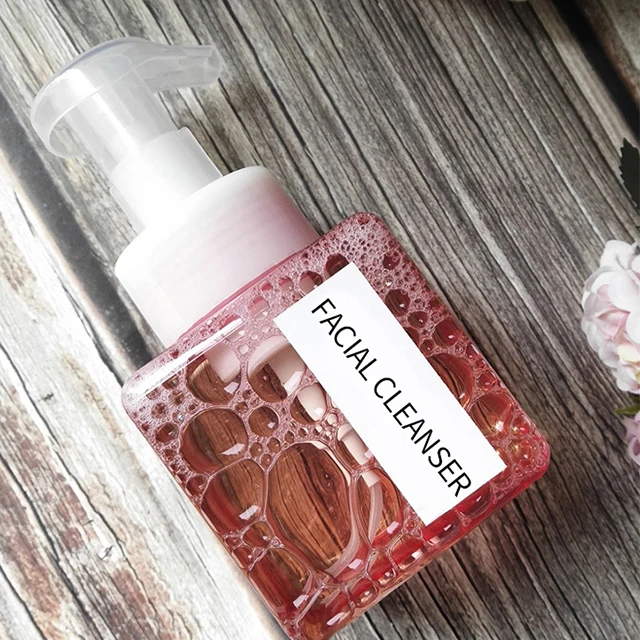 
Factory Price Foaming Facial Cleanser Makeup Remover Rose Cleansing Mousse Face Wash 
