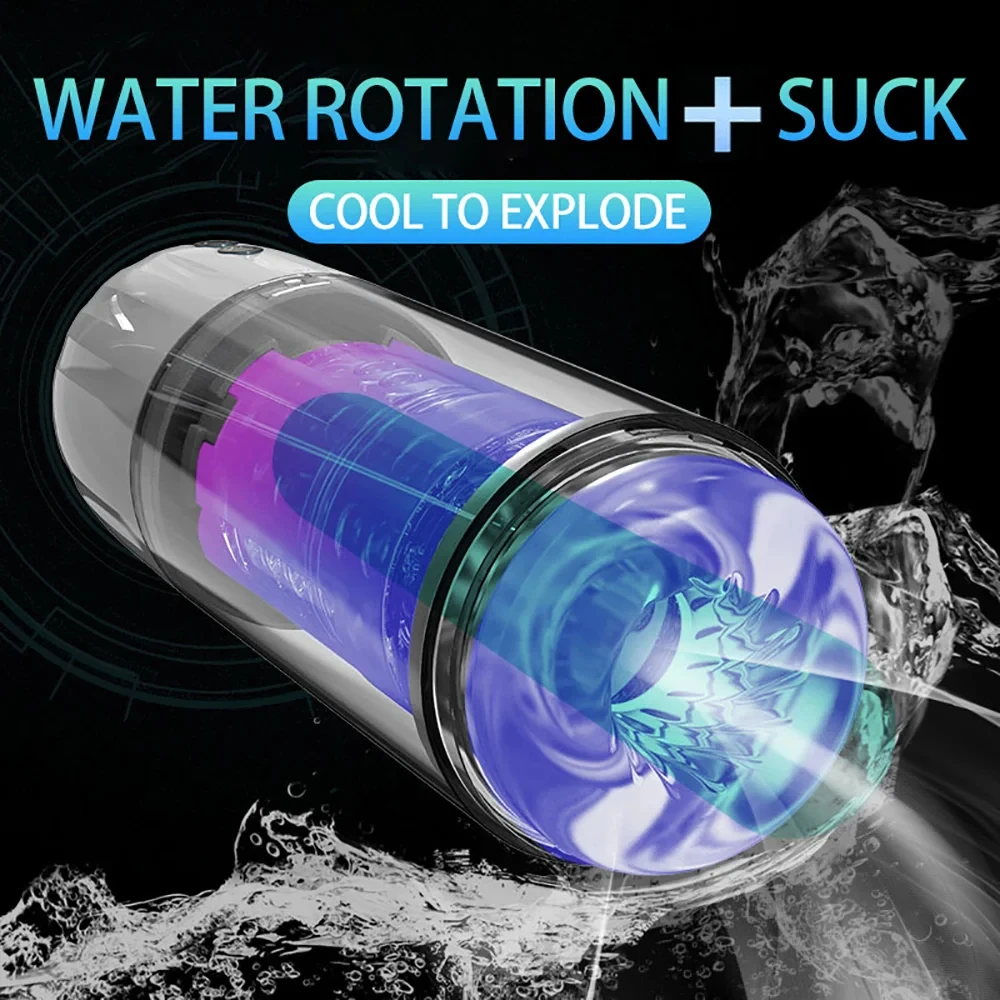 Fully Waterproof 7 Sucking Rotating Automatic Male Masturbator Cup Oral Sex Machine Stroker Adult Male Sex Toys For Men