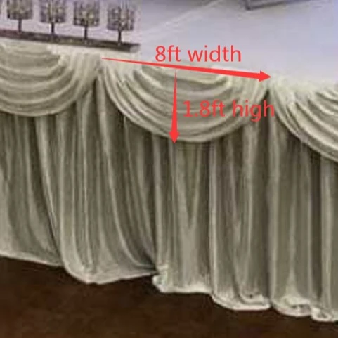 Wholesale wedding fabric backdrop chiffon drape decoration fabric curtain for event bridal shower birthday party show(BD-005)