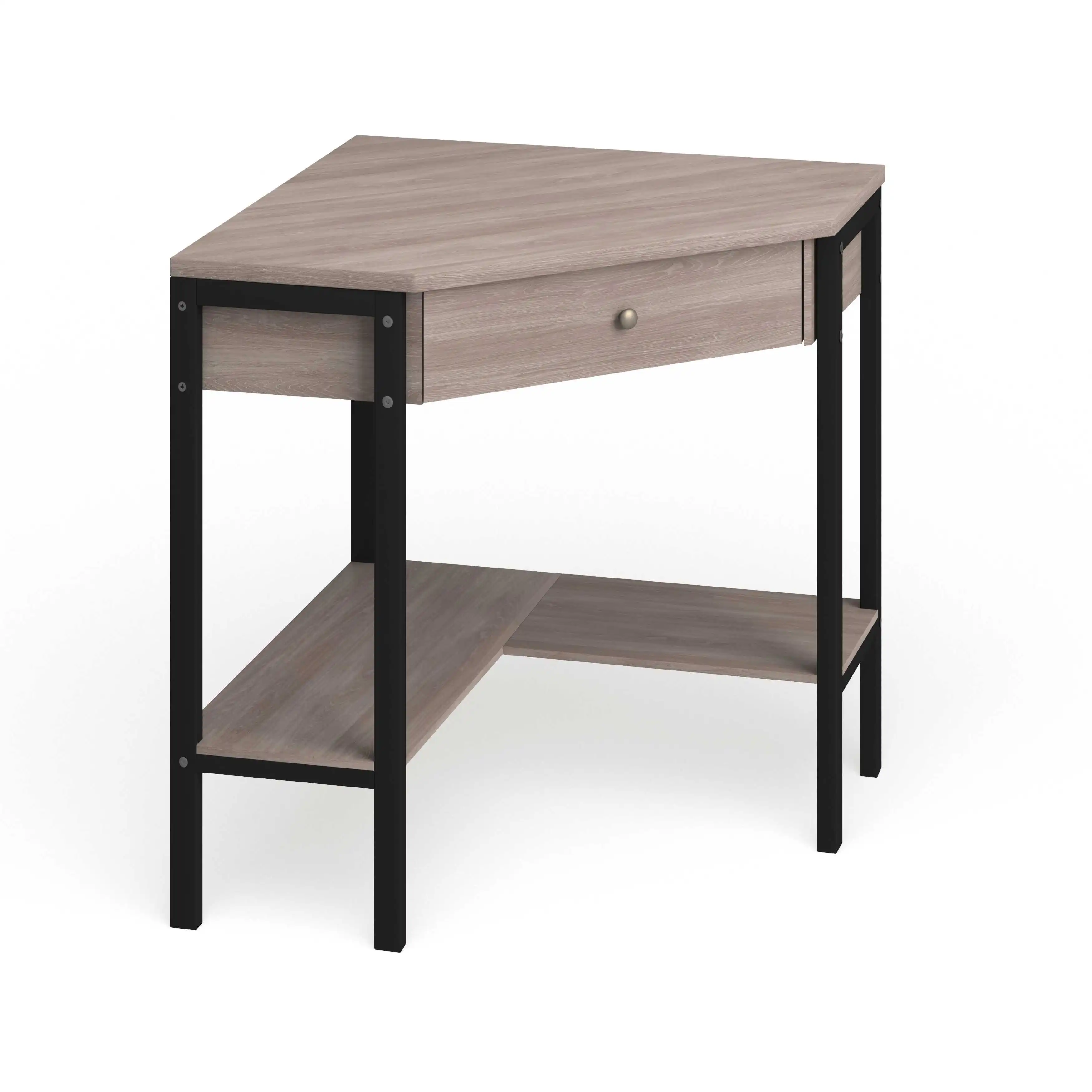 Wholesale MDF top table corner office desk computer table with metal frame