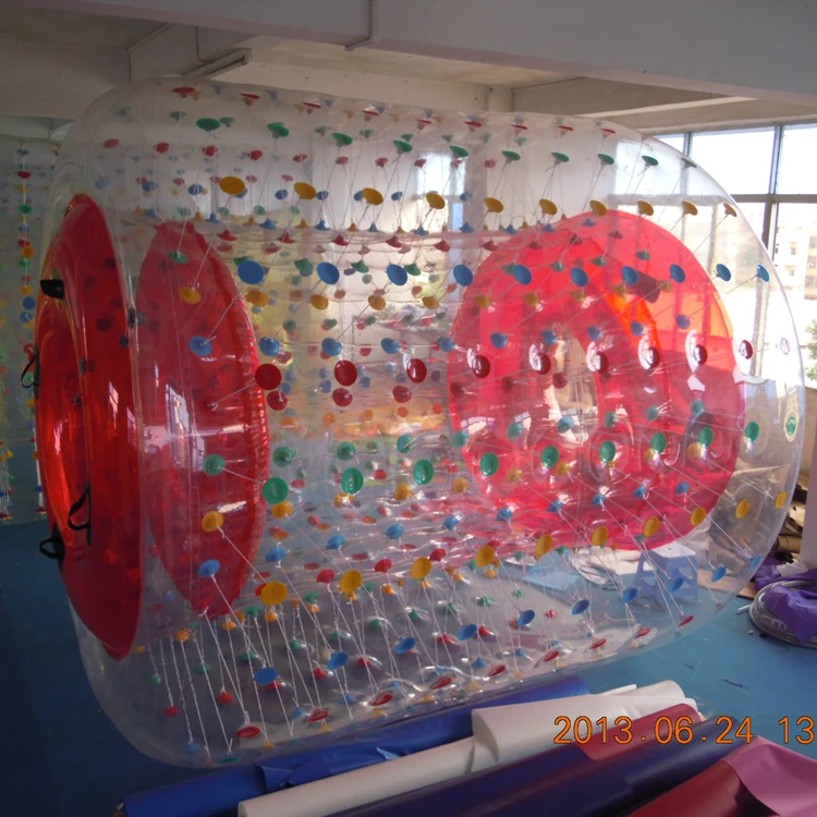 2024 PVC inflatable hamster ball adults TPU inflatable water walking roller human water zorbing ball