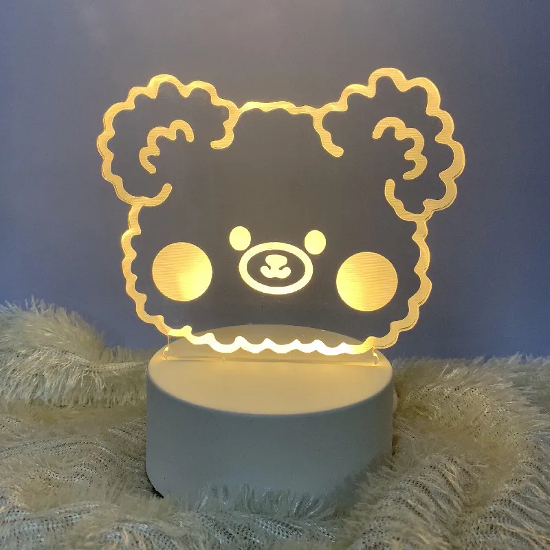 Hologram 3d Illusion Lamp for Kids Child Bedroom Decor Night lights USB Led Night Light