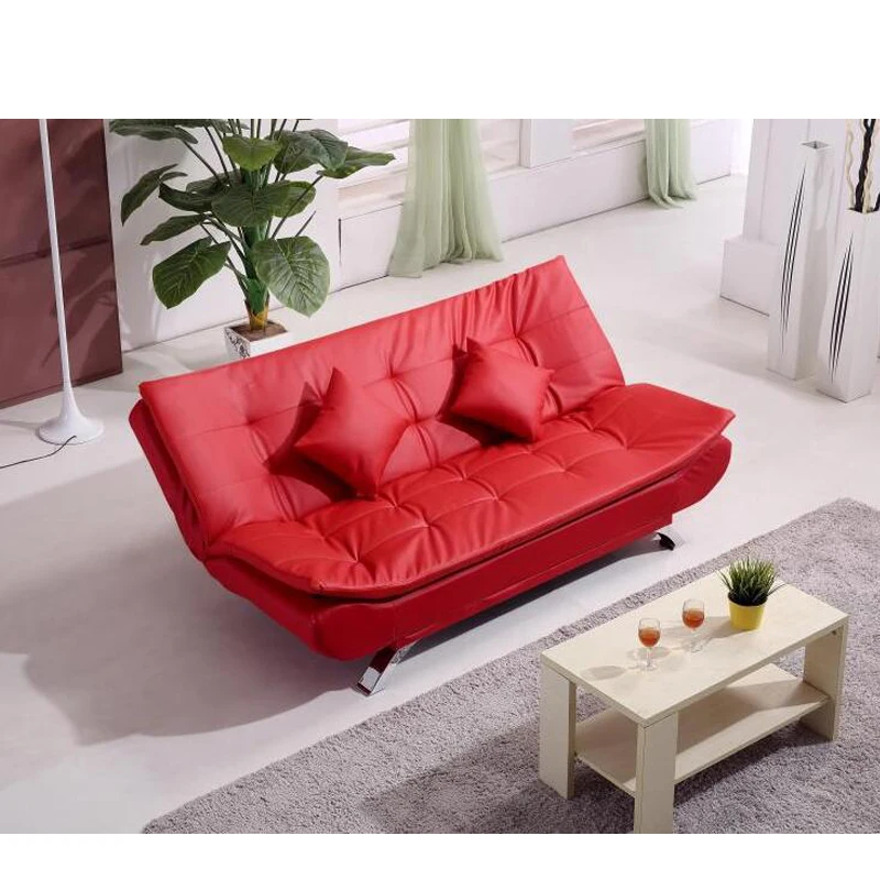 Popular customization bed with PU cushions 1.2m folding sofa bed mechanism variety colors sofa modern bed folding chair