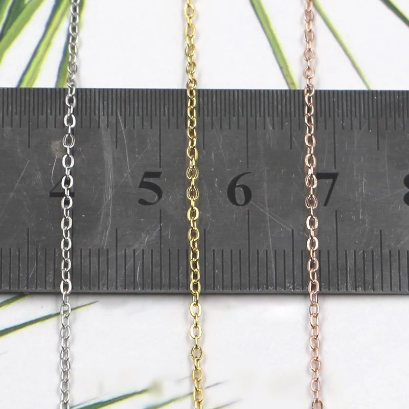 S925 Silver O-shaped Cross Chain Necklace Handmade DIY Necklace Bracelet Chain Wire DIY Jewelry Accessories Wholesale