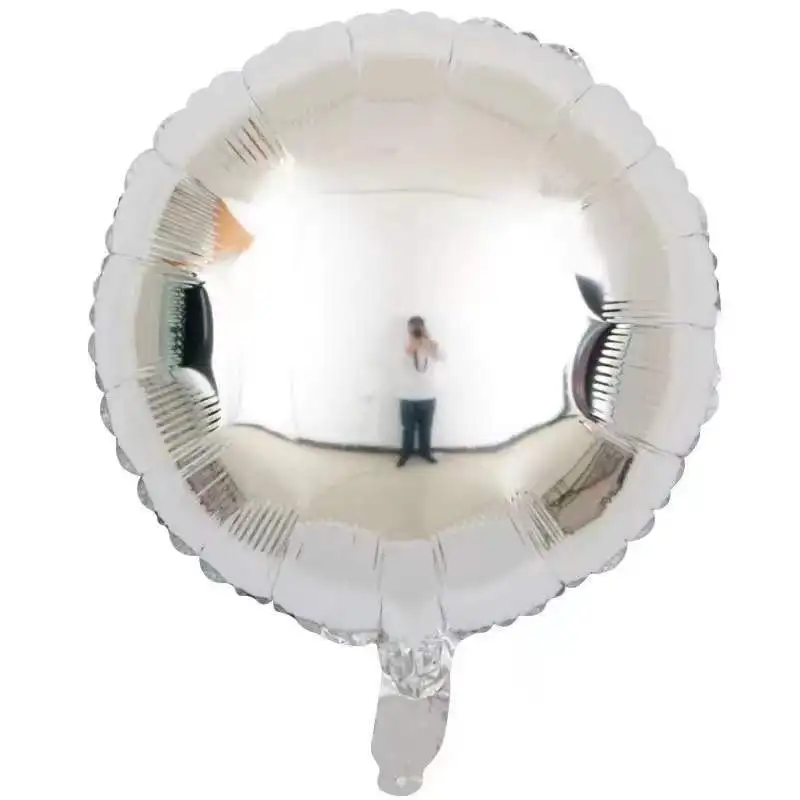 Wedding and birthday party decoration variety colors round shape 10 inch aluminium foil balloon