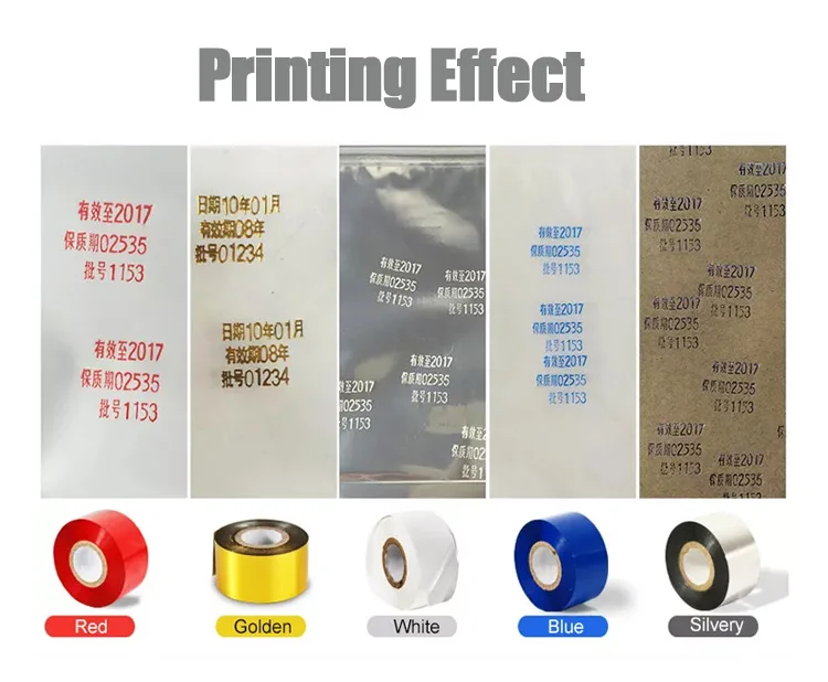 HP-241G Synchronous Hot Foil Stamp Date Coder label printer ribbon coding machine heat printer ribbon heating printing machine