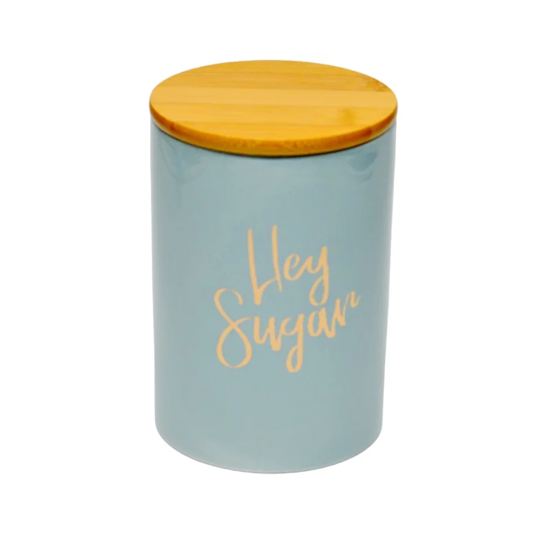 Wholesale Custom LOGO Porcelain Airtight Tea Canister Ceramic Storage Jar with Lid