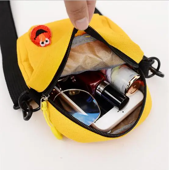 waxed canvas bag zipper ladies sling bag shoulder small crossbody bag for student