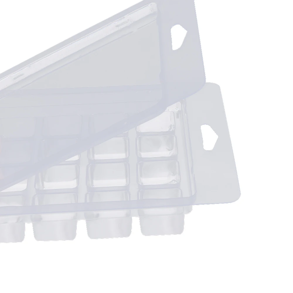 factory price custom wholesale clear empty plastic 4,8,16 cell wax melt clamshell packaging wax melt