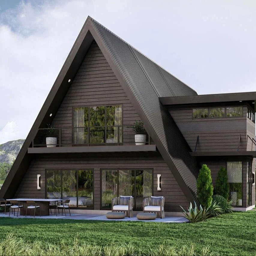 Каркасный треугольный дом Maison prefabriquee casas prefabricadas modernas комплект сборных модульных домов