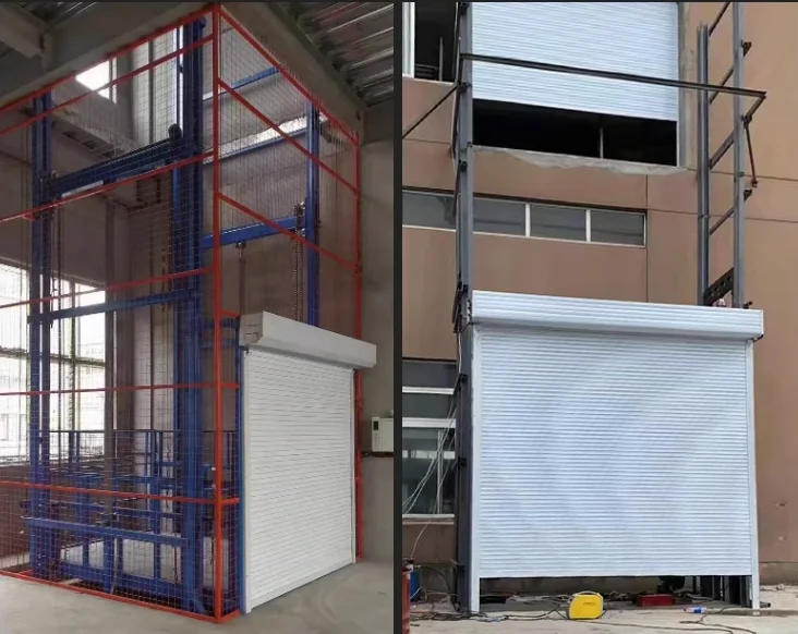 Customized guide rail type cargo elevator hydraulic lifting platform