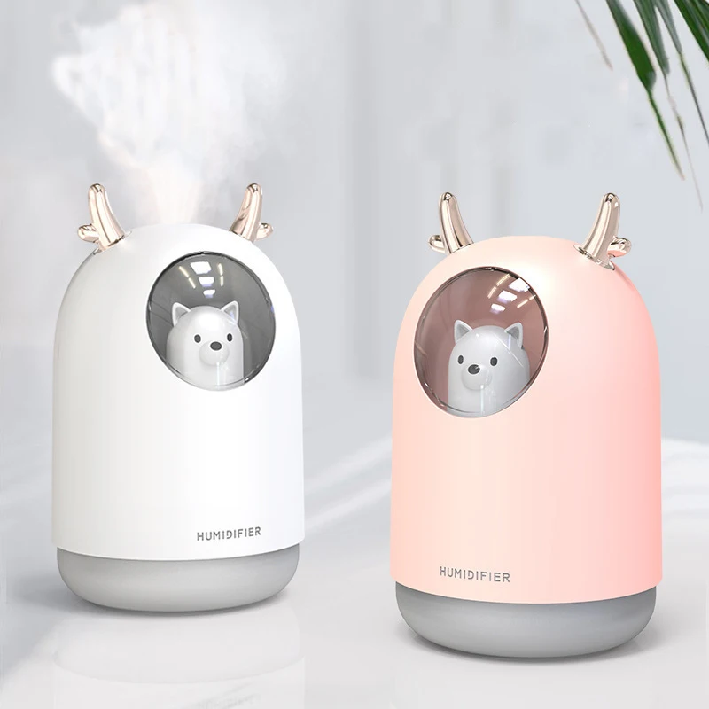 Освежитель воздуха с милым медведем, мини-увлажнитель воздуха для комнаты