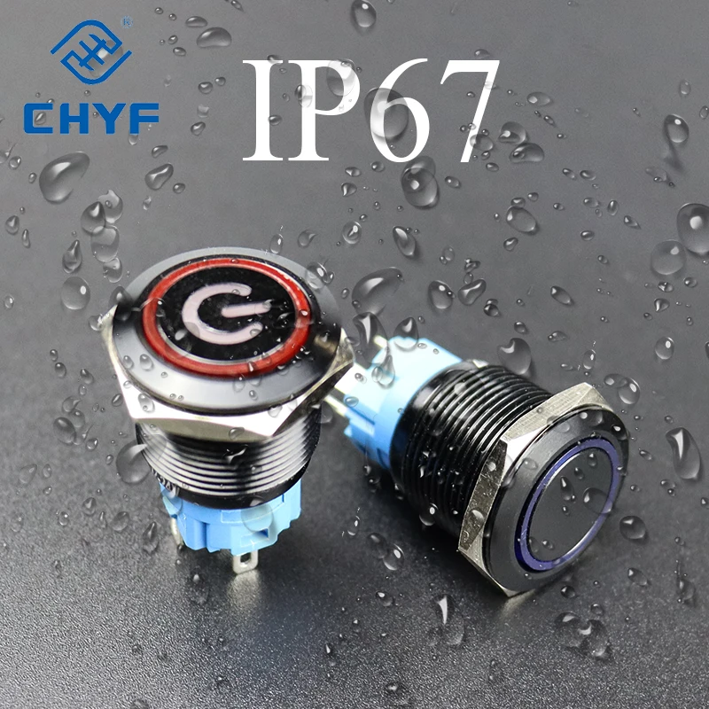 Metal Indicator Light Mounting Hole Size 12mm(1/2 inch) Voltage AC/DC 12V/24V/110V Current 20mA Green Yellow Red Blue White (24