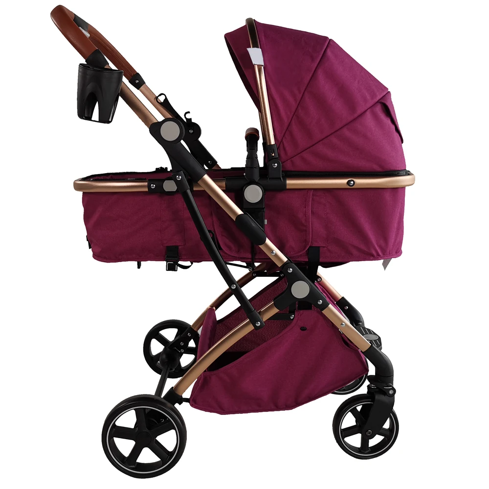 Baby Strollers Car Seat Buggy Trolley Folding Pram Light Weight Travel Luxury Baby Stroller 3 in 1 Coche de bebe For Newborns