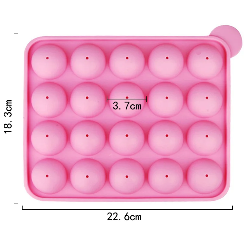 069 20 cavity round ball shape silicone mold for lollipops, lollipop mold lollipop candy mold children home diy cake tool resued