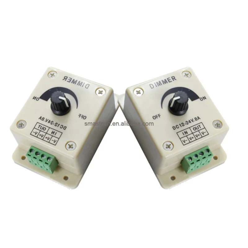 SMASTECH wholesale price  LED stepless dimmer Monochrome lamp with brightness adjuster LED controller Switch low voltage 12~24V
