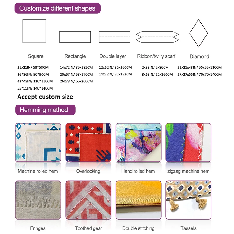 Custom big women digital printing satin pure silk scarf 90*90 cm hair square polyester ethicon soie scarves ladies BB