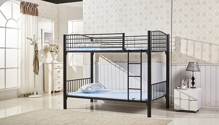 Metal bunk bed frame and bunk beds adult for school