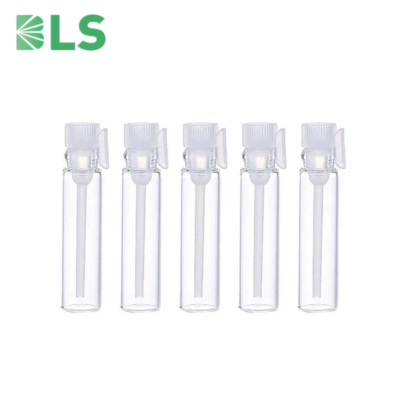 Glass sample vial 1ml/2ml/3ml/4ml perfume tester glass bottle with plastic plug