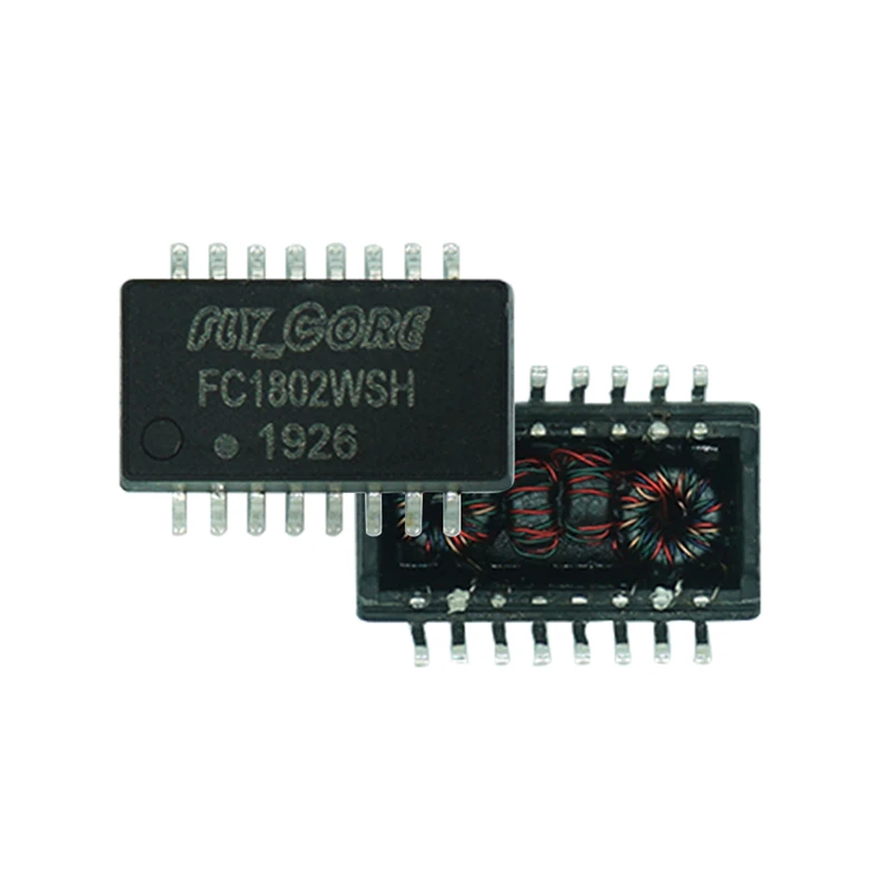 Сетевой трансформатор FC1802WSH SMD 16-контактный сетевой с интегрированной схемой (IC)