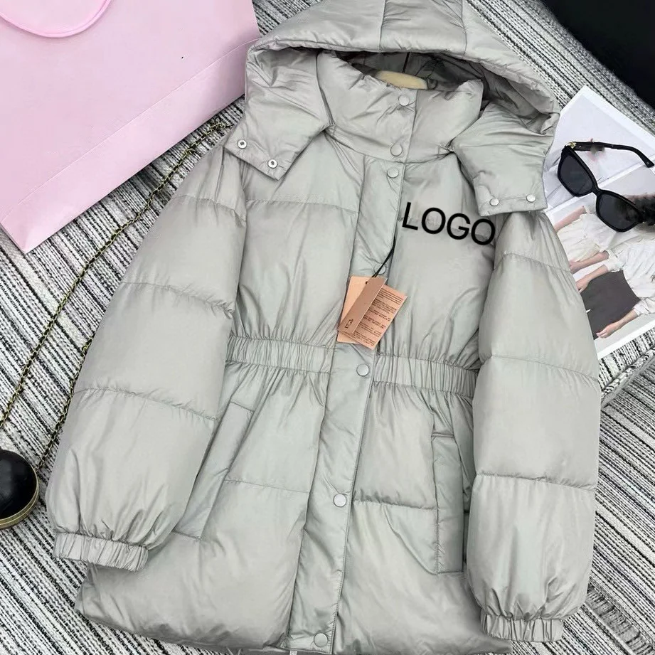 CONTACT ME LUXURY jacket thick puff jacket with hoodie 2024 winter coat for women