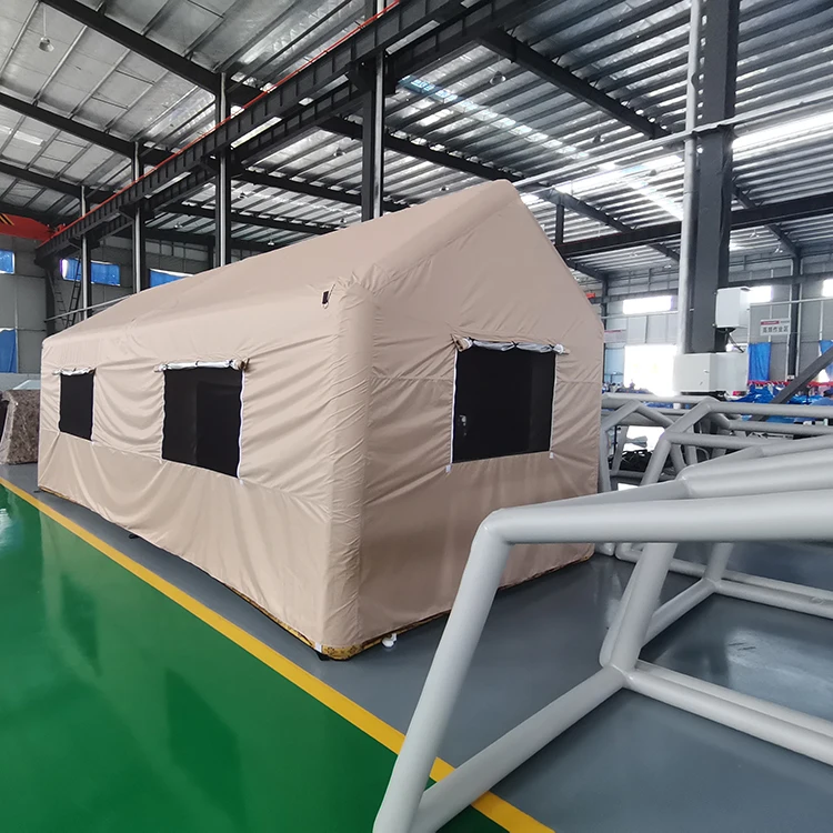 Buy Custom Products Inflatable Tent Camping Air Dome Pump Inflatable Canvas Cabin Tent Tourist Desert Coody Inflatable Tent