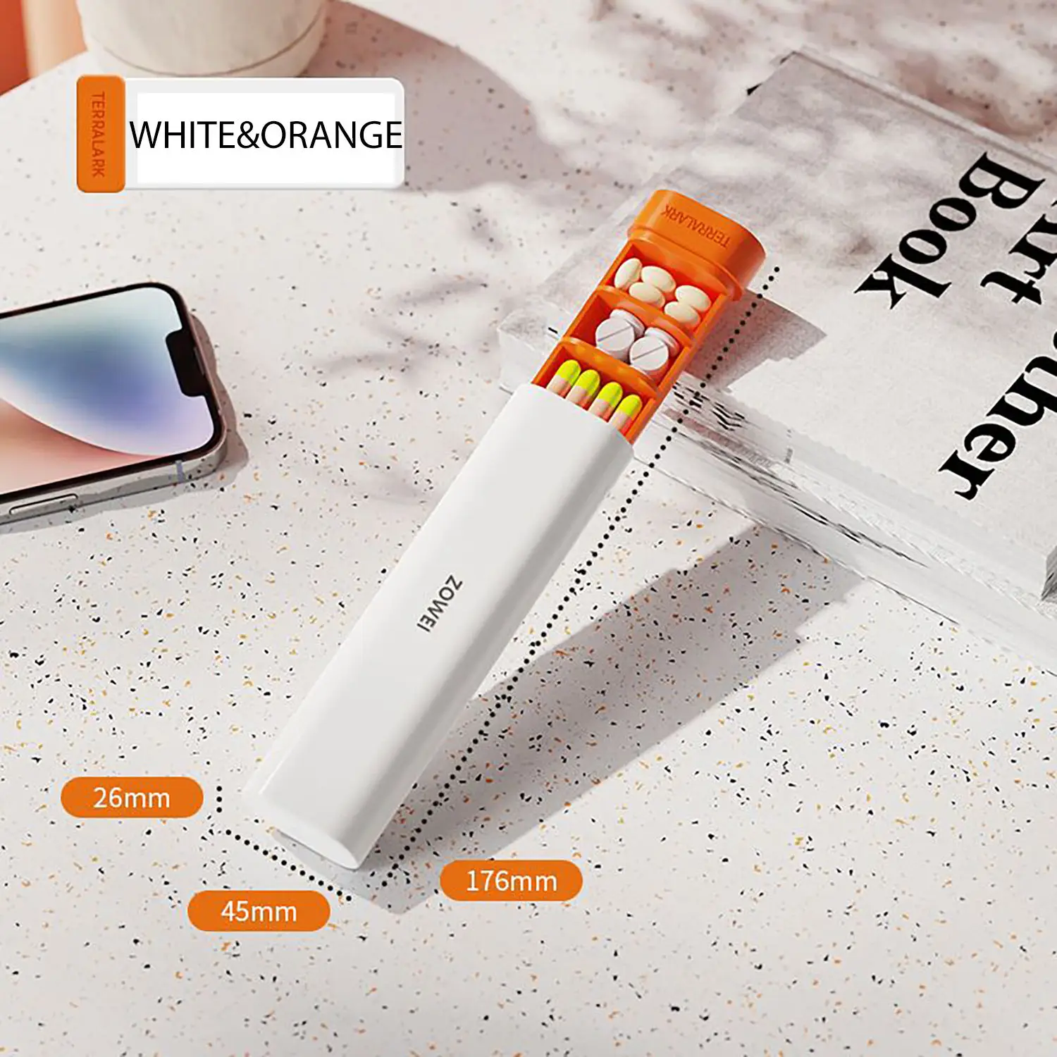 Factory Custom Large Travel 7 Day Daily Weekly Pill Organizer Pill Box Case Travel Medicine Organizer