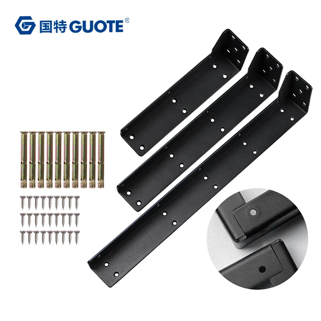 GUOTE Heavy-duty Suspension Stainless Steel Metal Hanging Code Cabinet Support Tv Kitchen Cabinet Hardware Bracket
